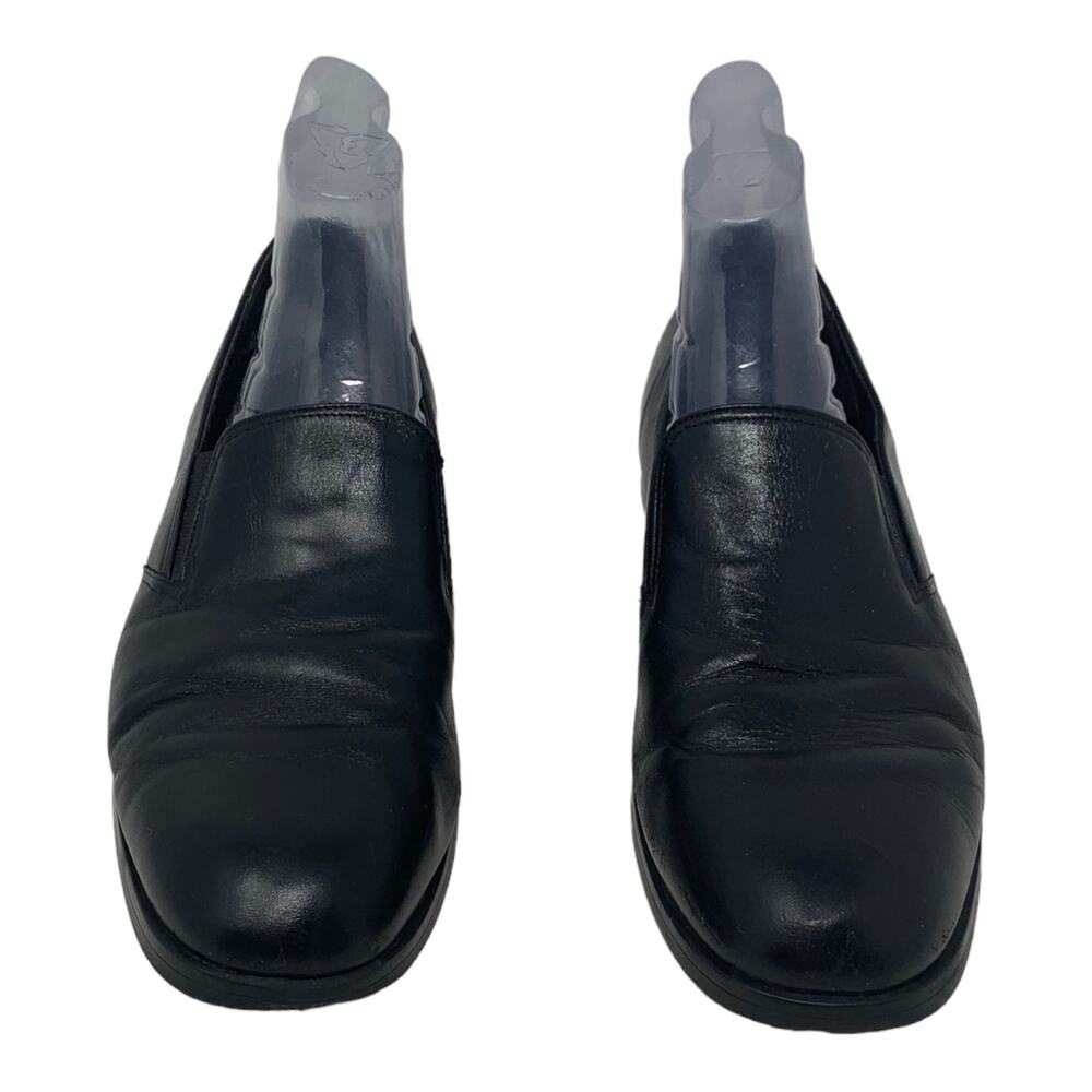 Munro black leather casual loafers size 8.5 N